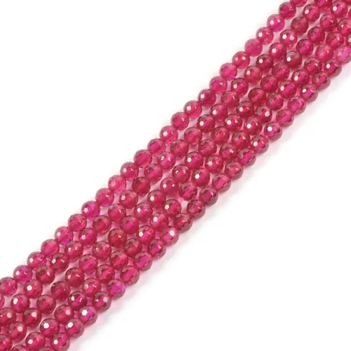 Vista 77 de Cuentas Redondas Facetadas de Ópalo Verde de 4 mm Sueltas de 16 Pulgadas para Hacer Joyas