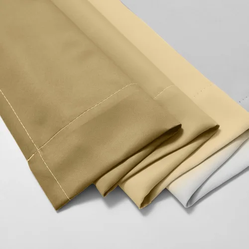 Vista 2 de COSVIYA Cortinas degradadas con dobladillo para cortinero, cortinas de oscurecimiento de habitación de 63 pulgadas de largo, cortinas degradadas