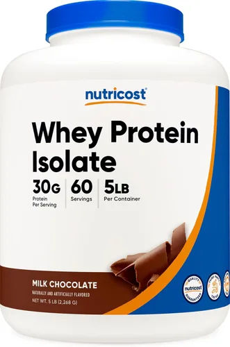 Vista 21 de Nutricost Polvo aislado de proteína de suero (masa de pastel, 2 libras)