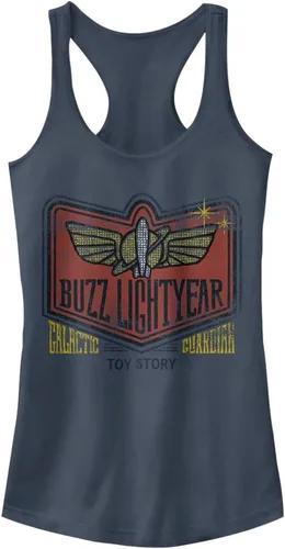 Vista 5 de Fifth Sun Camiseta sin mangas con espalda cruzada para mujer Toy Story Buzz Lightyear Negro