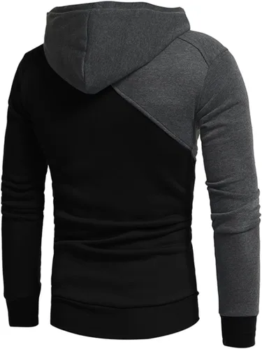 Vista 5 de Conjunto deportivo de 2 piezas para hombre, conjunto deportivo de invierno de 2024, trajes deportivos de manga larga con capucha y pantalones