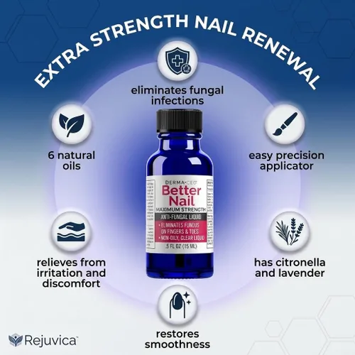 Vista 5 de Better Nail - Tratamiento para hongos debajo y alrededor de la uña - Fuerza máxima, solución antifúngica al 25% para el soporte de las uñas