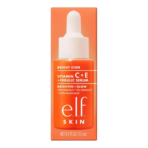 Vista 7 de e.l.f. SKIN Bright Icon Vitamina C + E + suero de ácido ferúlico Mini, suero facial iluminador y calmante, ayuda a uniformar el tono de la piel