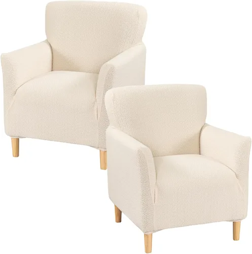 Vista 13 de Fundas de jacquard para sillón de banquete, fundas suaves para sillón de 1 pieza, fundas elásticas para silla de sala de estar, antideslizantes