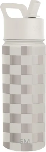 Vista 11 de Simple Modern botella de agua con tapa con pajita, termo de acero inoxidable con aislamiento al vacío, reutilizable, sin BPA, sin fugas