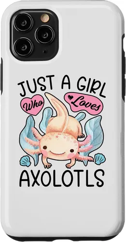 Vista 29 de Just A Girl Who Loves Axolotls Axolotl Lovers Funny Kawaii Case for iPhone 16