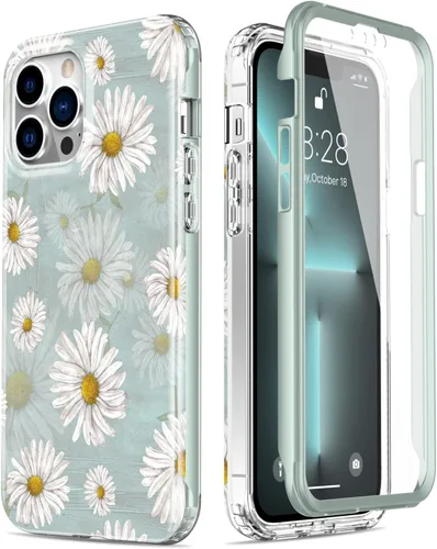 Vista 51 de Esdot Funda protectora para iPhone 13 Mini con protector de pantalla integrado, protección de grado militar con diseños de moda para mujeres