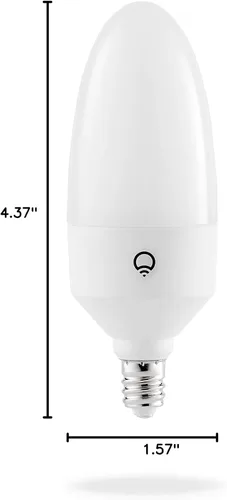 Vista 8 de LIFX Bombilla LED inteligente E12 color de vela Wi-Fi, policromo, regulable multizona, sin necesidad de concentrador, aplicación y control de voz
