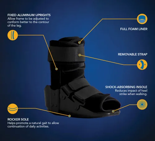 Vista 2 de United Ortho 12013 Botines para caminar, talla S