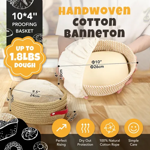 Vista 2 de Suministros para hornear pan de masa madre, kit de iniciador de masa madre con báscula, frasco para iniciador, kit de herramientas para hacer pan