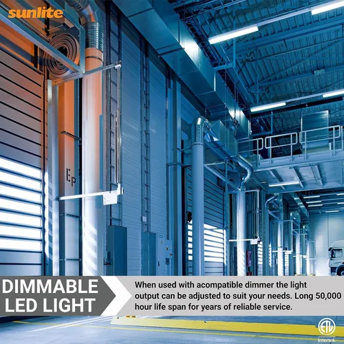 Vista 5 de Sunlite 85550 - Tira de luz lineal LED de 2 pies, 10 vatios, 1150 lúmenes, seleccionable 3 CCT 3000K-5000K, regulable, vida útil de 50,000 horas, 83