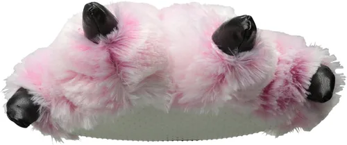 Vista 2 de Wishpets- Pantuflas rellenas con diseño de animal- pantuflas de peluche suave para niños y adultos, S, Rosado