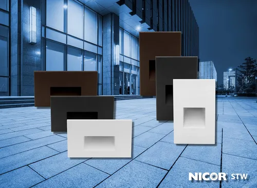 Vista 11 de NICOR Lighting STW11203KVBK - Luz de paso STW, 3x5, color negro