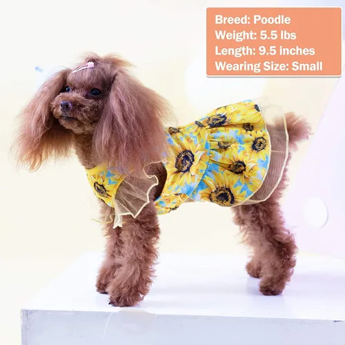 Vista 23 de KYEESE Vestido de Navidad para Perro de Cuadros Búfalo Rojos, Vestidos para Perros con Corbatín, Vestido para Perro Pequeño 0#Buffalo Check