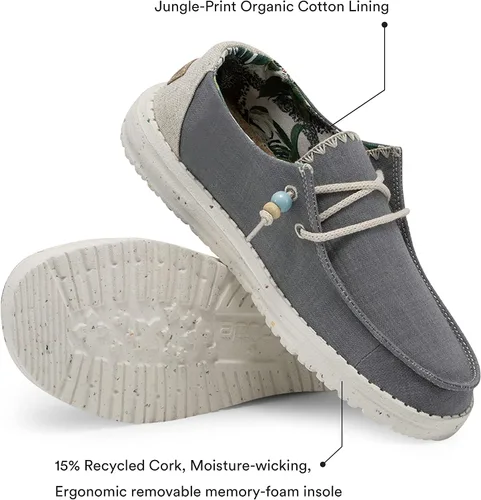 Vista 3 de Hey Dude Wendy Natural - Mocasines para mujer