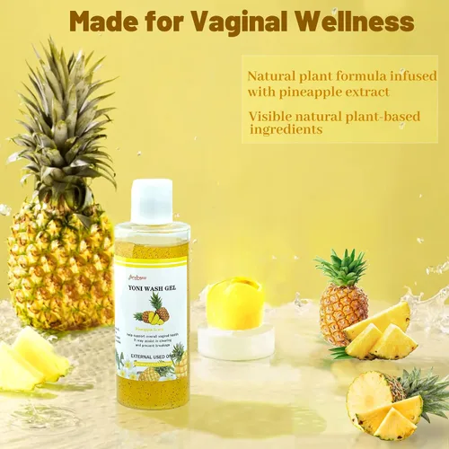 Vista 4 de Yoni Wash - Jabón femenino para mujer, equilibrio de pH, lavado vaginal para hidratación vaginal, gel íntimo de cuidado femenino de verano, gel