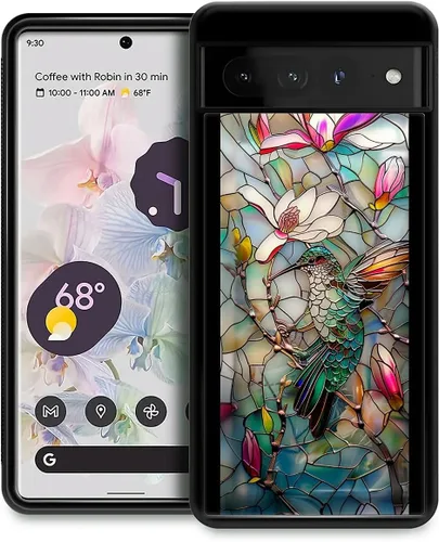Vista 200 de Compatible con Google Pixel 4A 5G Mobile Case Creative Acrylic Panel trasero Silicona Protección Grip especialmente diseñado para Google Pixel 4A 5G