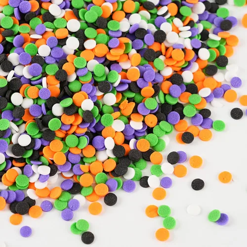 Vista 18 de Gránulos comestibles de Nonpareils azules y blancos de 2mm, mini perlas para decorar pasteles, caramelos de azúcar, galletas, magdalenas Azul