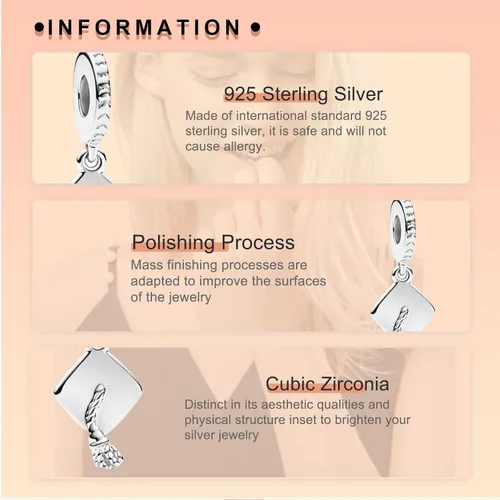 Vista 3 de NJXINJIABO Dijes familiares de plata de ley 925 para pulseras y collares Infitiny Family Love Colgantes colgantes de cuentas, abalorios, joyería