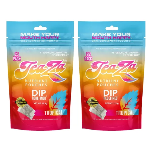 Vista 19 de Teaza Bangin' - Bolsas energéticas de hierbas alternativas al tabaco sin nicotina, bolsas de inmersión saludables para tabaco, sabor prémium a