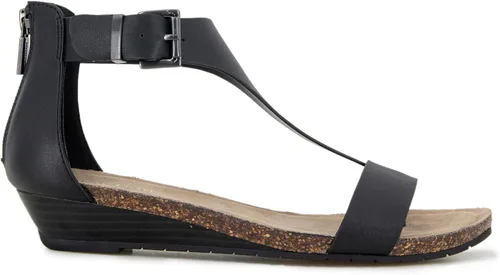 Vista 6 de Kenneth Cole REACTION Great Gal - Sandalia de cuña con correa en T para mujer