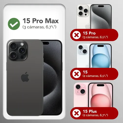 Vista 2 de GONEZ Funda de silicona para iPhone 15 Pro Max, compatible con Magsafe, protector de cámara + protector de pantalla, forro de microfibra suave