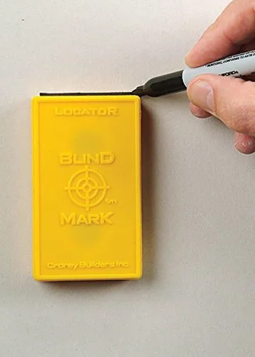 Vista 5 de Calculated Industries 8105 Herramienta Localizadora de Cajas Eléctricas para Paneles de Yeso Blind Mark - Potentes Objetivos Magnéticos de Tierras