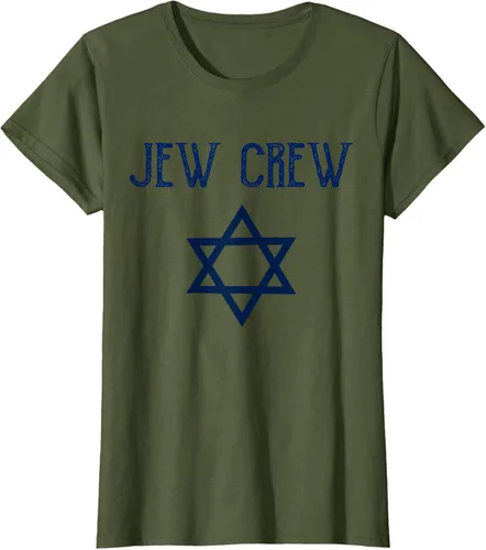 Vista 81 de Camiseta Jew Crew Jewish Star, gris, S