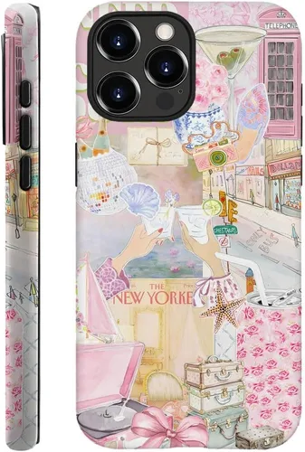 Vista 25 de Compatible con iPhone 13, Funda para teléfono duradera y a prueba de golpes con diseño de estantería de otoño - Calabaza de otoño Otoño Otoño