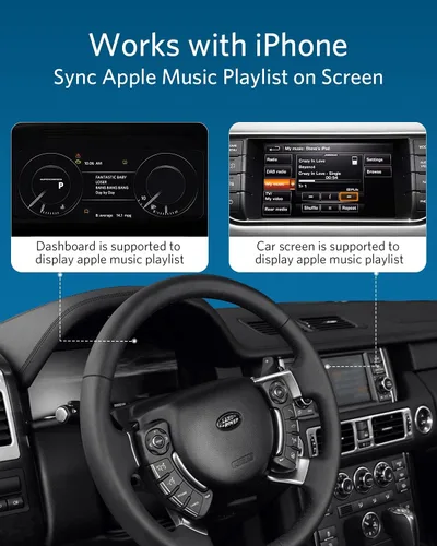 Vista 4 de Airdual Bluetooth 5.0 aptX-HD adaptador para Land Rover, Range Rover, Jaguar iPod iPhone interfaz de música