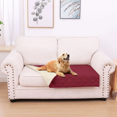 Vista 29 de hyha - Manta impermeable para cama de perro, mantas suaves para mascotas, funda impermeable para sofá para perros, fundas reversibles lavables