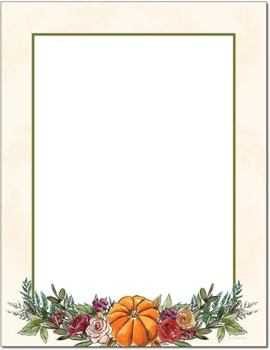 Vista 3 de Elegantes sobres de otoño de calabaza (25 sobres)