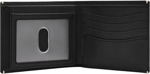 Vista 43 de Fossil Billetera plegable de cuero para hombre con ventana de identificación abatible para hombres