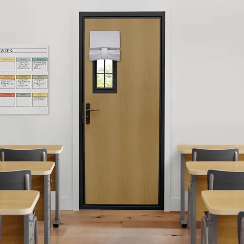 Vista 40 de HOMEIDEAS Cortinas Opacas para Aula para Puerta Principal, Cubierta de Ventana de Puerta de Aula, Persianas de Privacidad con Aislamiento Térmico