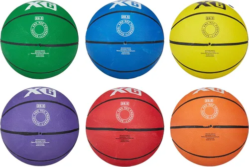 Vista 2 de MacGregor Balones de baloncesto multicolor (juego de 6)