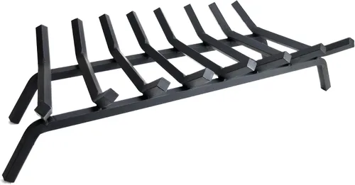 Vista 5 de Rejilla para chimenea de Pleasant Hearth de acero compacto prémium con barras de 3/4 de pulgada, Acero, Negro, 21 - pulgadas