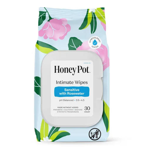 Vista 18 de The Honey Pot Company - Toallitas femeninas - Envueltas individualmente - Toallitas diarias con equilibrio de pH, sin fragancia y sin sulfato