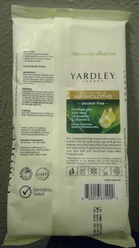 Vista 2 de Yardley - Paquete de 18 paños desechables resellables