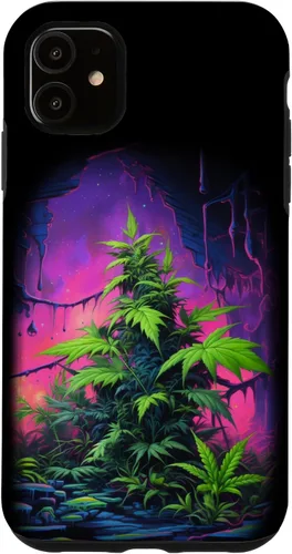 Vista 8 de 420, Colorful Weed Phone Accessory, Pink, Green & Purple Case for iPhone 16