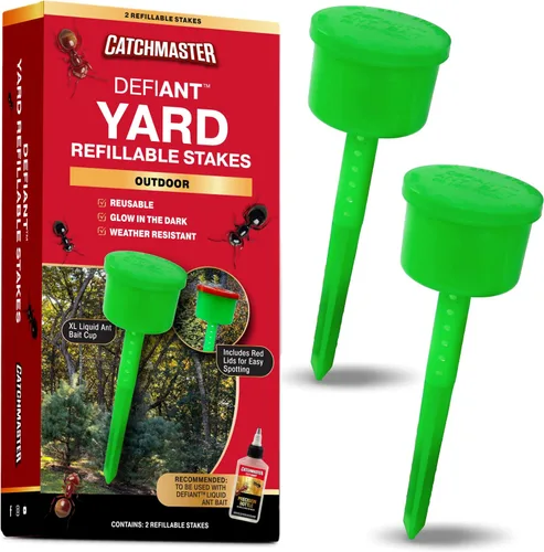 Vista 14 de Catchmaster Defiant - Trampas para hormigas reutilizables extra largas para interiores (paquete de 8), cebo no incluido - Estaciones de cebo