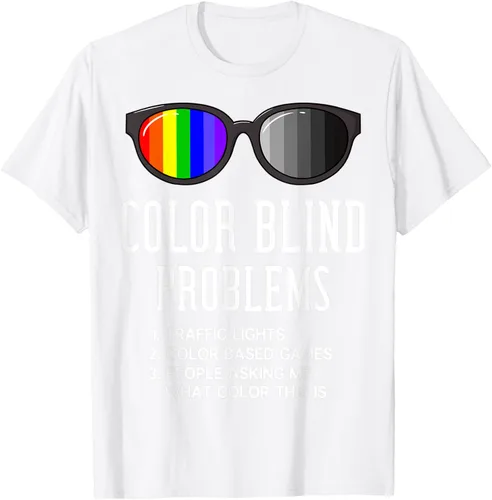 Vista 16 de Color Blind Problems - Camiseta para regalo con gafas de prueba