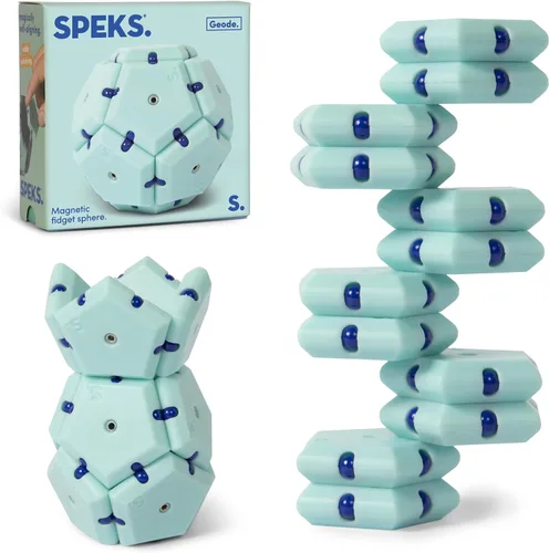 Vista 21 de Speks Geode - Juguete magnético antiestrés, juguete de escritorio sensorial para adultos y adolescentes de 14 años en adelante, regalo