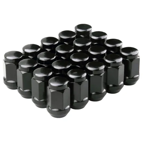 Vista 8 de 20 tuercas hexagonales negras de 1/2 a 20 pulgadas compatibles con ruedas Jeep Ford-Dodge Lincoln de 5 lengüetas, tuercas de 1/2 pulgada de altura