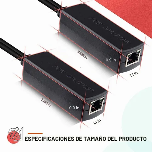 Vista 7 de ipolex 10/100M PoE Splitter Active, Power ethernet Splitter Adapter, 2