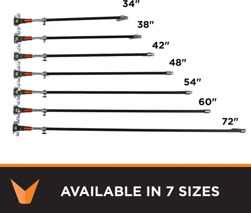 Vista 8 de 34" 180° Sure-Stop Flat Box Handle (recto) I Drywall Master I Secure Lock Giratorio para control de caja plana I Chicago Family Owned