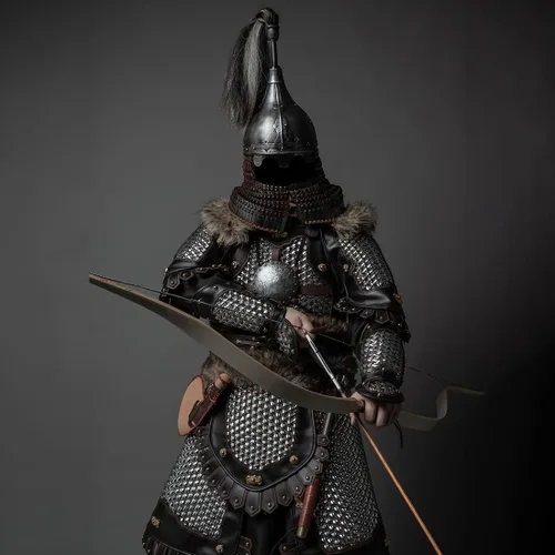 Vista 5 de PHYNEDI Armor Tactical Equipment - Juego completo de protectores de entrepierna, protectores de hombro y caballero guerrero medieval, samurái