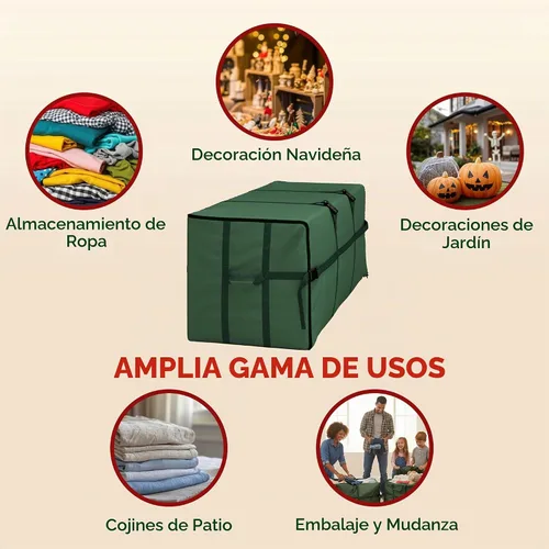 Vista 7 de Bolsa de almacenamiento Elf Stor para árbol de Navidad grande lona resistente, para árbol de 9 pies
