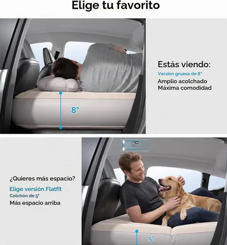 Vista 8 de Wigoo 2026 Air Mattress for Tesla Model Y 2020-2026, 8" Thick NOT for YL