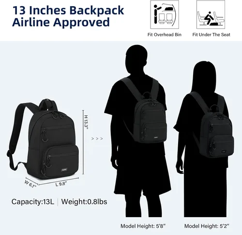 Vista 2 de Mochilas informales, Negro -, Mochilas Daypack
