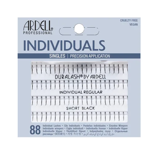 Vista 20 de Ardell Pestañas postizas individuales – Combo, negro, aspecto natural, racimos de pestañas, fácil aplicación para efecto de extensión de pestañas